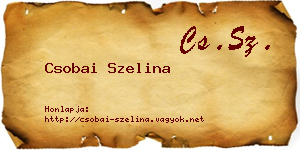 Csobai Szelina névjegykártya